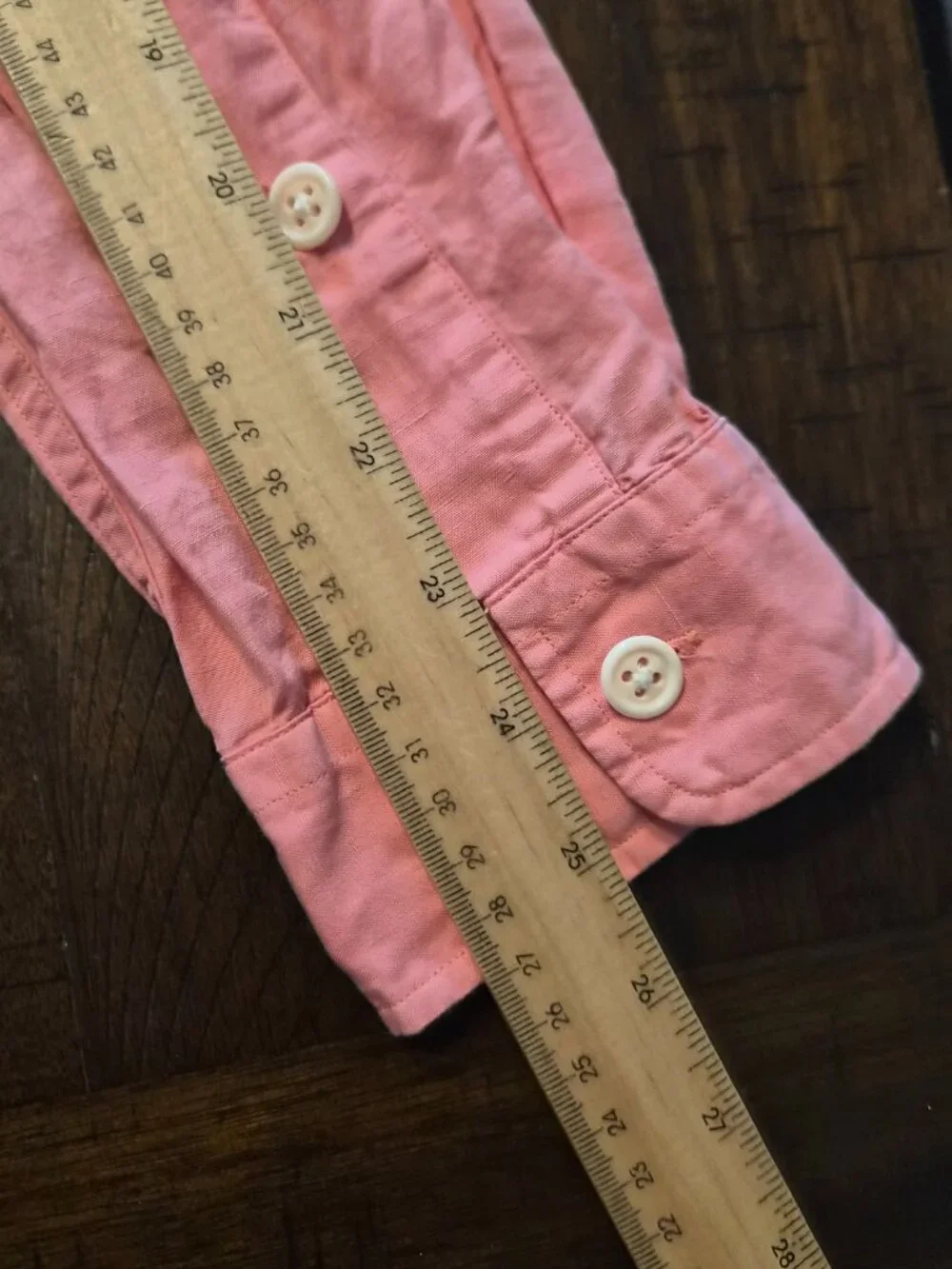 Polo Ralph Lauren Shirt Mens M Pink Linen Silk Blend Long Sleeve Roll Tab G813